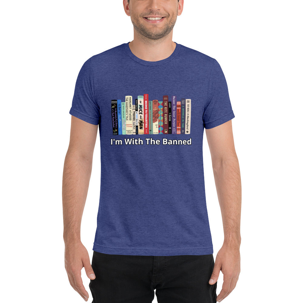 I'm With The Banned - Men's Short Sleeved T-Shirt | Tri-Blend T-Shirt - Bella + Canvas 3413