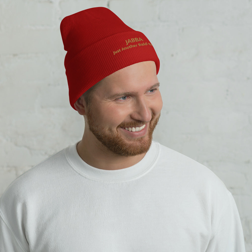 Stay warm and stylish with the JABBA Cuffed Beanie - the perfect accessory for any fashionable bald head.