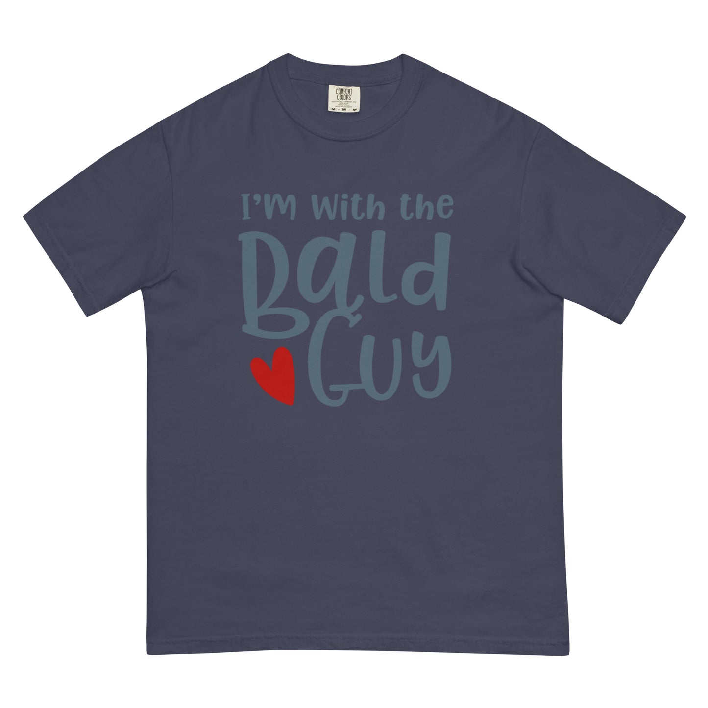 I'm With The Bald Guy  Men's Premium Heavyweight T-Shirt | Comfort Colors 1717