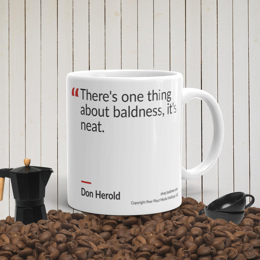 Upgrade your hot beverage ritual with our sophisticated One Thing About Baldnesss Mug