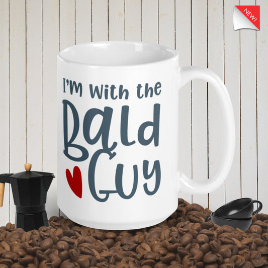 Show off your love for the bald guy in your life with our exclusive mug.